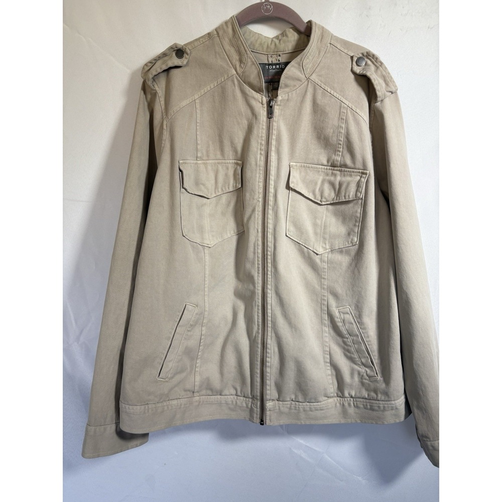 Torrid Jacket Size 3 Lightweight Full Zip Pockets